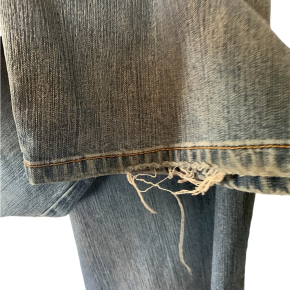 WOMEN'S L.A.blues DENIM JEANS, SIZE 20W Boot Cut Light Frayed Bottoms - Picture 10 of 14
